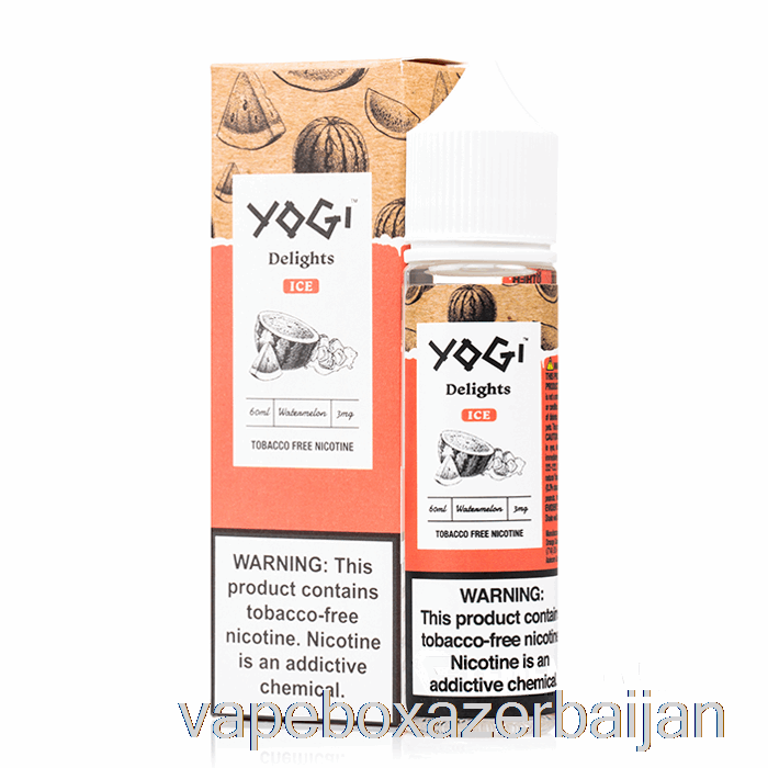 E-Juice Vape Watermelon Ice - Yogi Delights - 60mL 6mg